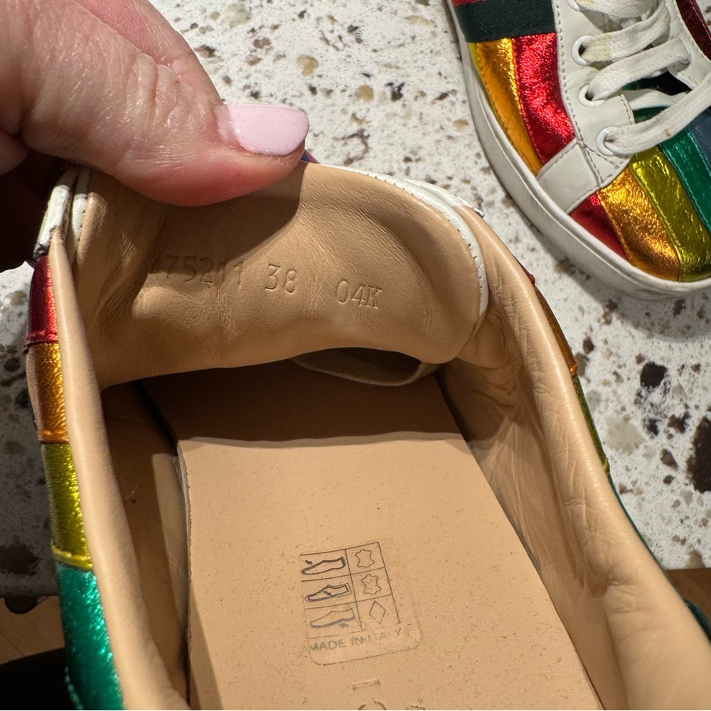 Gucci rainbow sneakers - Picture 6 of 7